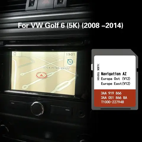 VW 골프 6(5K)(2008 -2014) AZ V12 EAST OST 지도 SD 네비게이션 메모리 카드