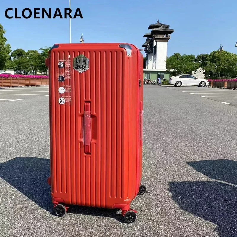 

COLENARA New Luggage Oversized Capacity Trolley Case Women's Lightweight Password Box Cart Travel Bag with Wheels Suitcase