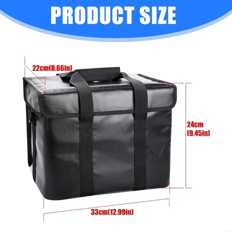 Draagbare energie draagtas met handvat verwijderbare schouderriem brandbestendige zware krachtcentrale draagtas