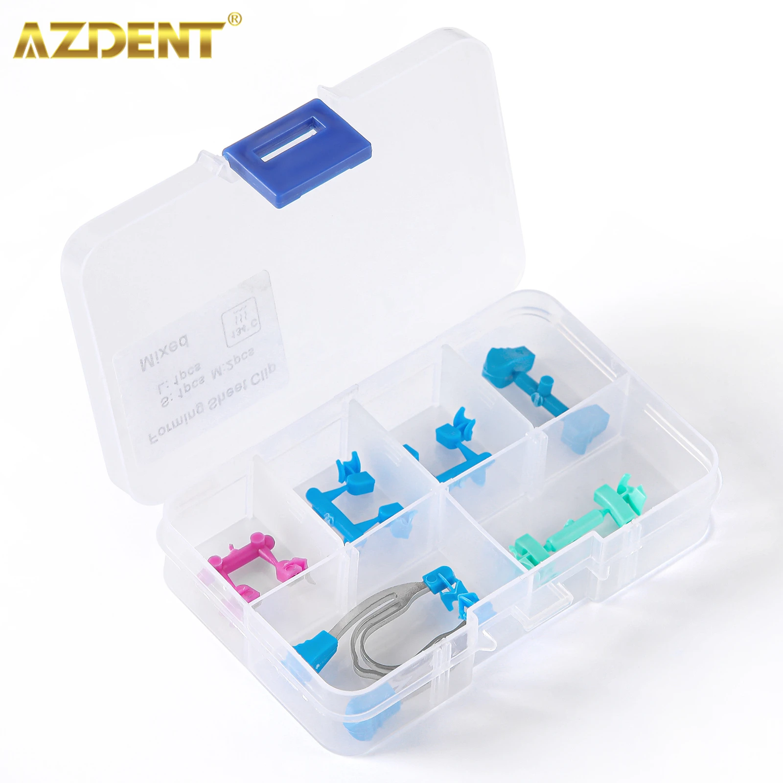 AZDENT Dental Matrix Sectional Contoured Plier Kit Metal Spring Clip Matrices Clamps Wedges Rings Replaceable Dentistry Tools