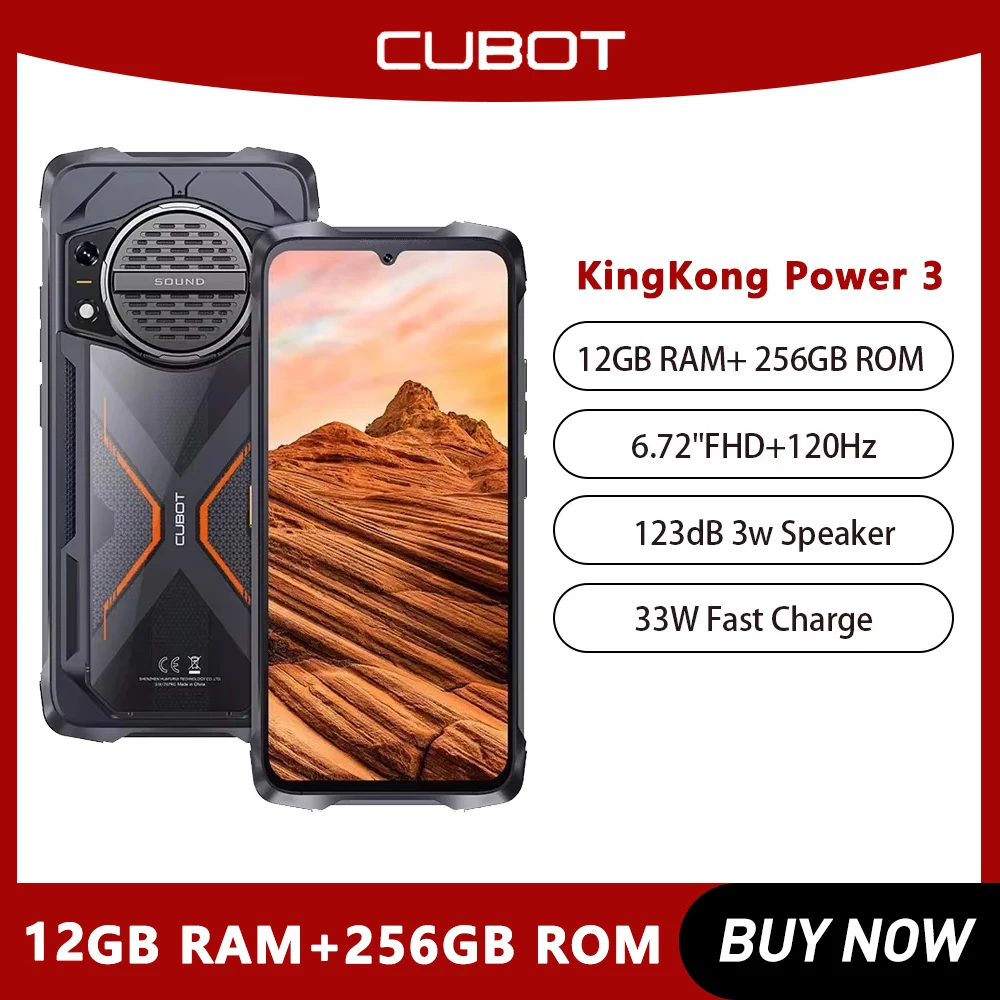 Cubot KingKong Power 3 Rugged Smartphone 6.72