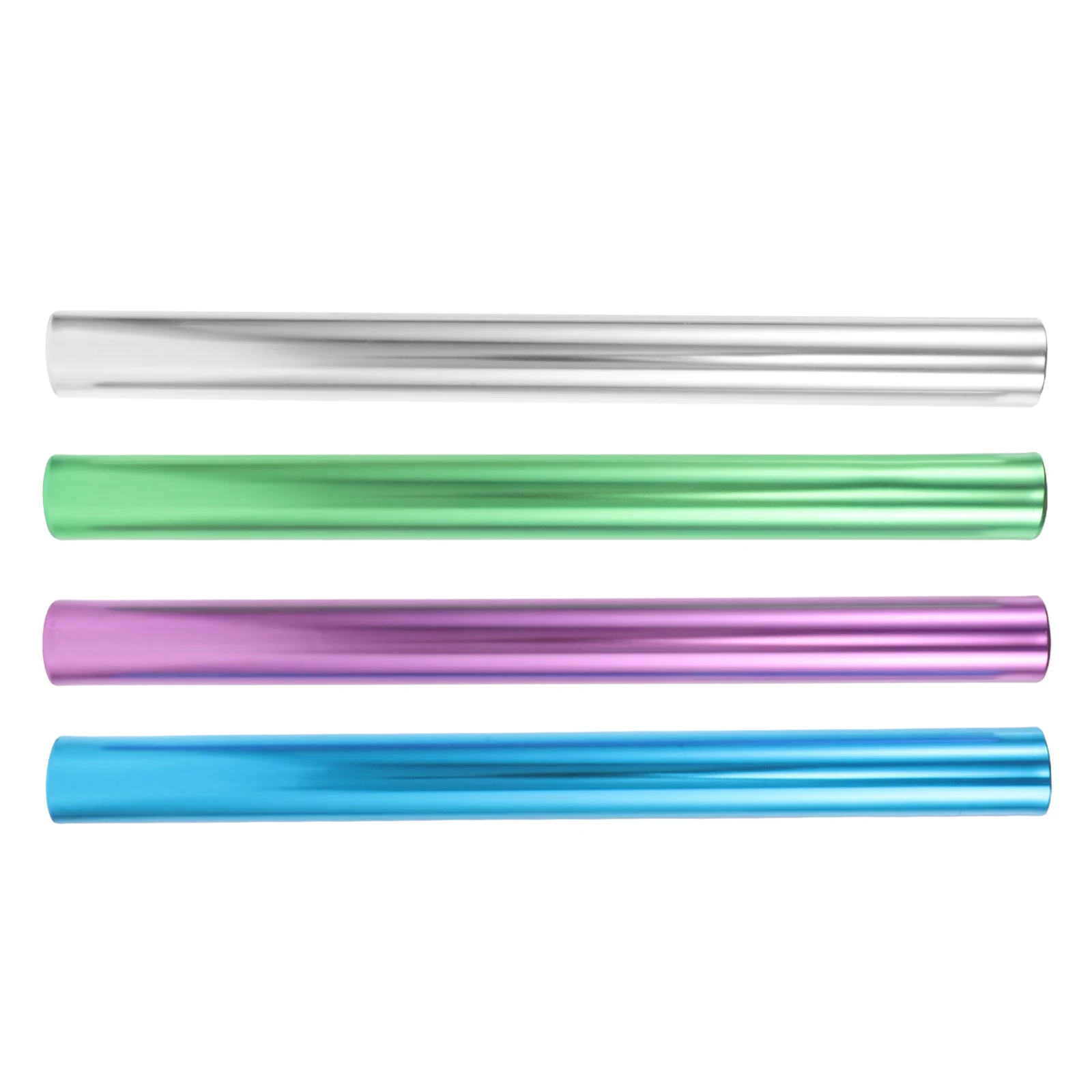 

4Pcs Aluminum Relay Durable Electroplated Finish for Races Team Coordination Running Accessory Competition