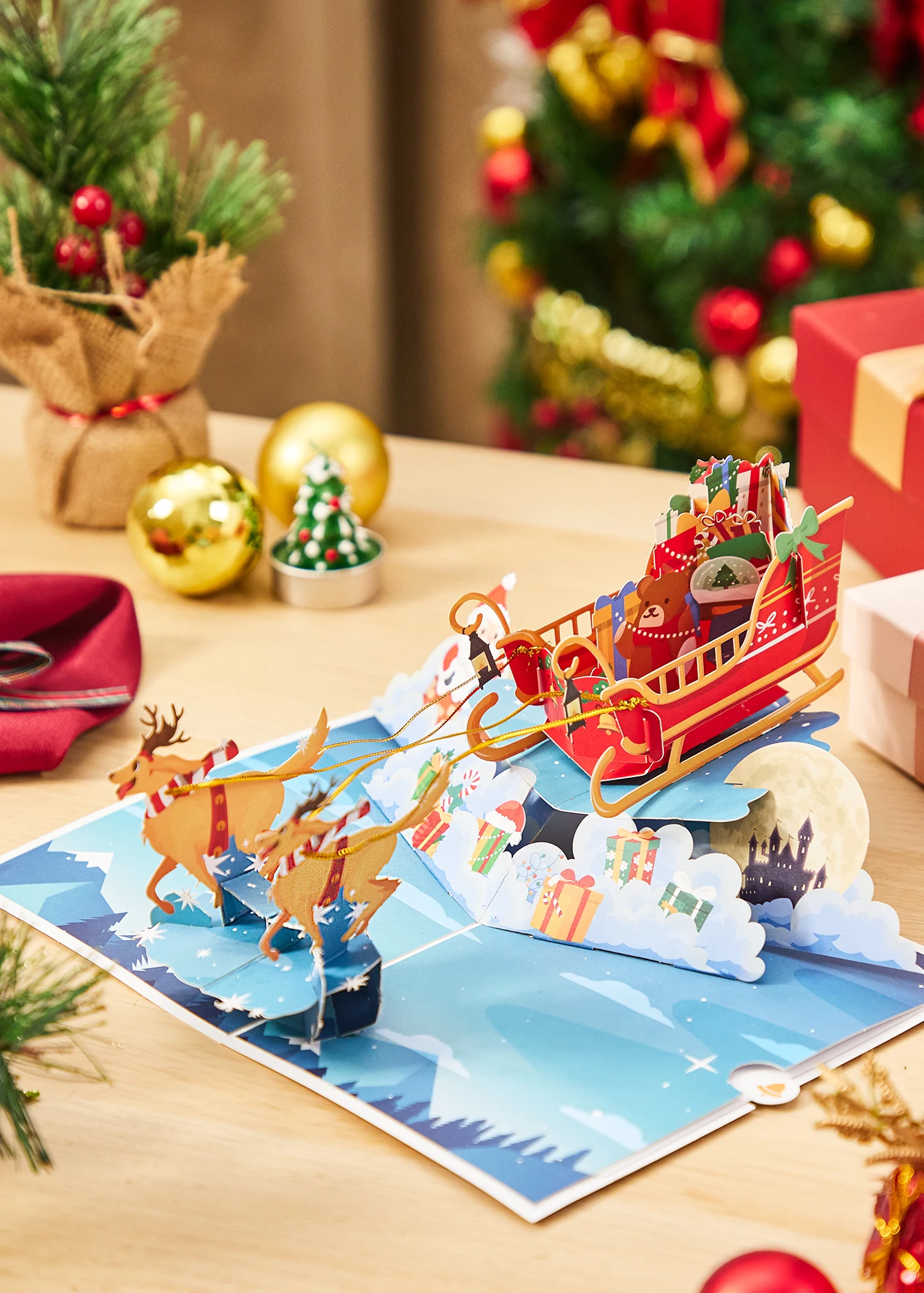 3D-Pop-up-Kawaii-Hunde-Grußkarte, niedliches Welpen-Papierkunstgeschenk, perfekt für Hundeliebhaber und Heimdekoration, Geburtstags-/Festivalgeschenk