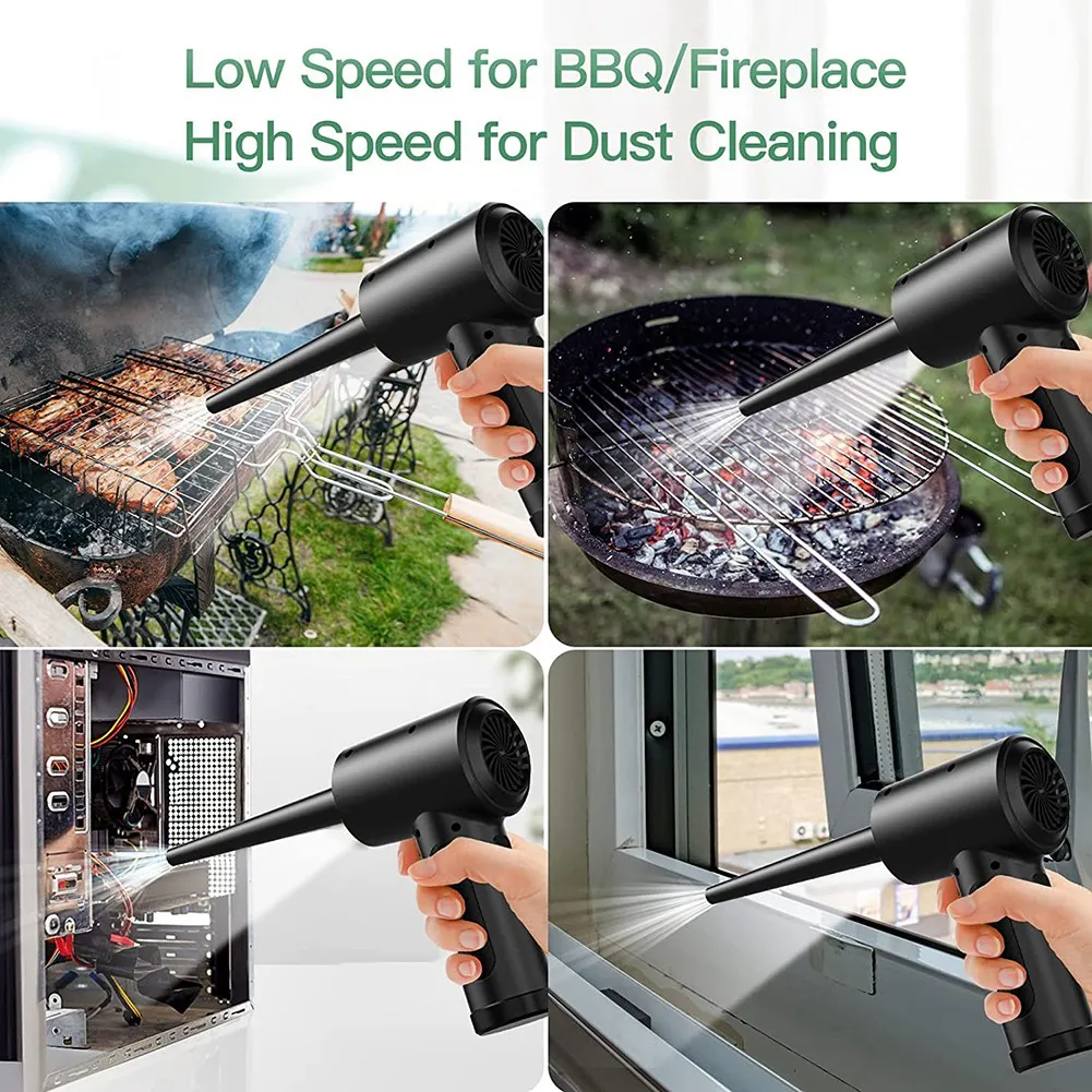 Cordless Air Duster,Multi-Use Portable Replaces Compressed Air Cans, Powerful 51000RPM,Air Duster for Computer, Laptop B