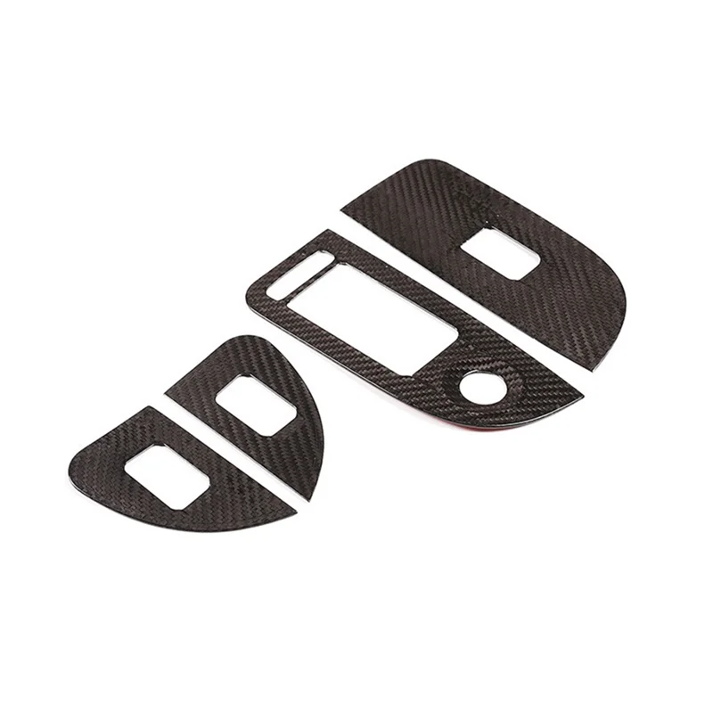 

Кнопка переключателя подъема окна из сухого углеродного волокна, накладка на рамку для Alfa Romeo Giulia 2017 2018 2019 2020, запчасти для автомобильных аксессуаров