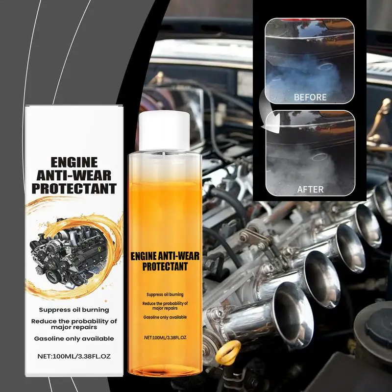 

Automobile Engine Anti-Wear Protective Agent 100ml Anti-Friction Agent Oil Burning Additive Engine Restorer & Lubricant Engine