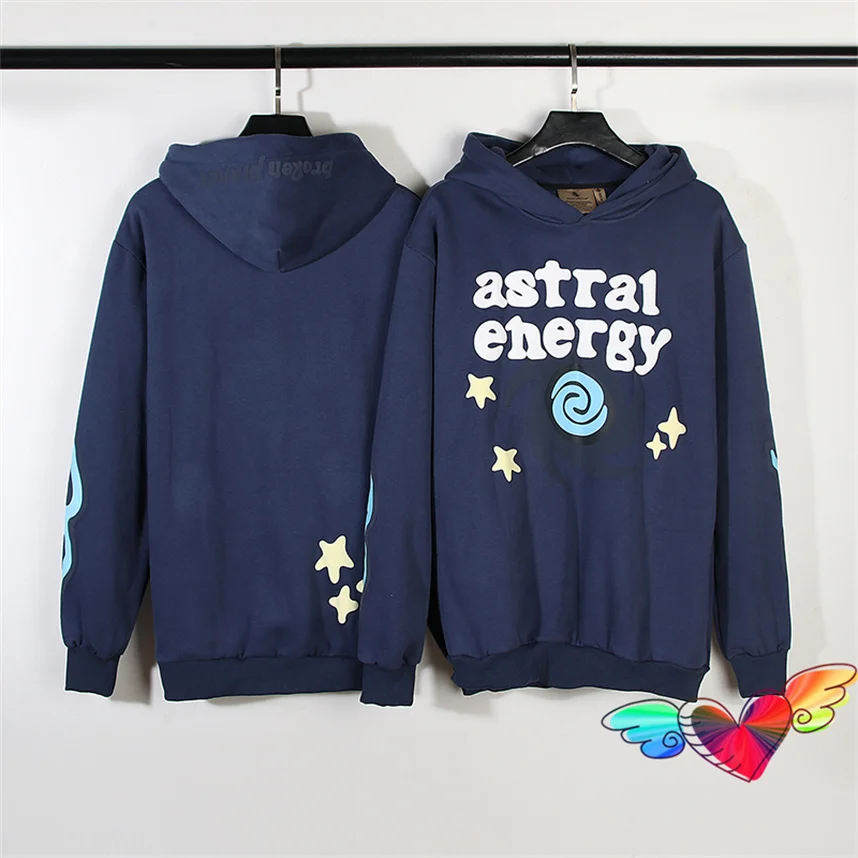 

Fleece Broken Planet Astral Energy Hoodie Men Women Foam Print Broken Planet Hoodie Hip Hop Pullovers Sweatshirts