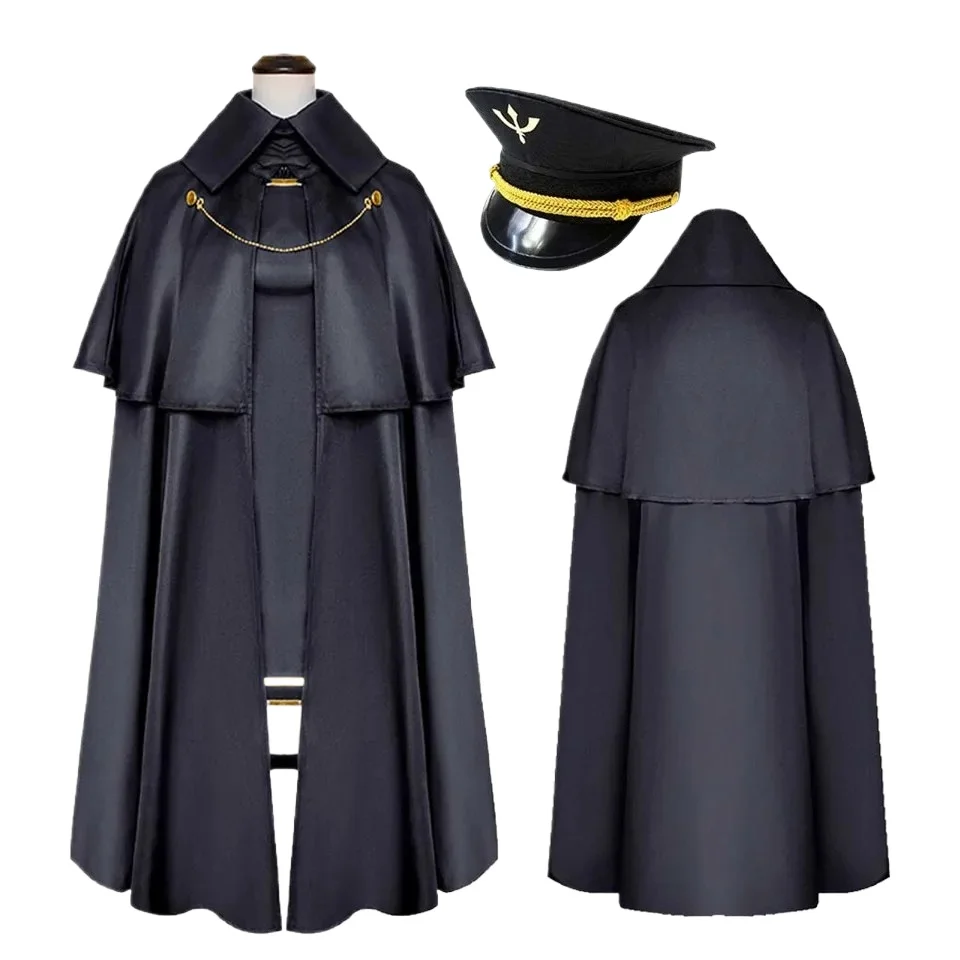 Anime My Dress-Up Darling Inui Sajuna Cosplay Costume Kitagawa Marin Roleplay Suit Women Soldier Uniform Dress Cloak Hat Set view 2