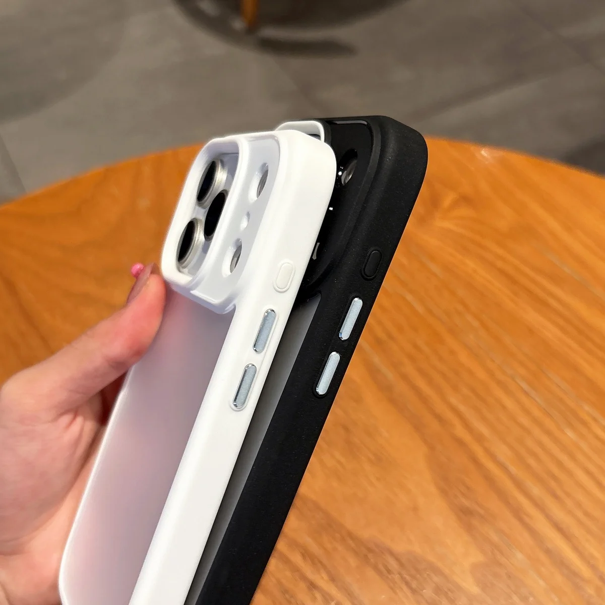 Luxo fosco claro armadura caso à prova de choque para iphone 17 ar 16 15 14 13 12 mini 11 pro max 7 8 plus fosco pára-choques duro pc capa