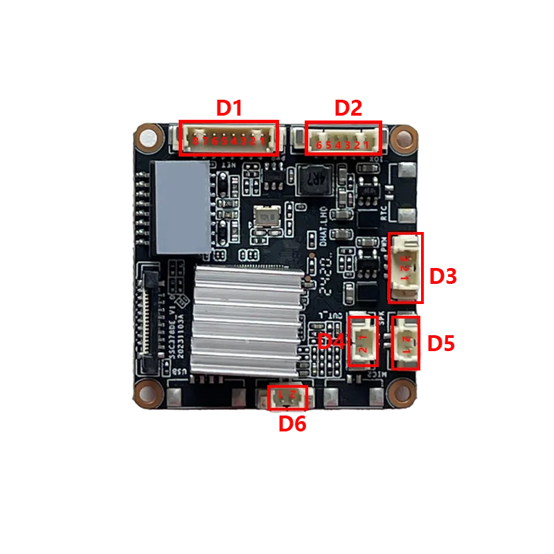 MC-800S5 SSC378QE 8MP CMOS IMX415 Black Light Full Color IPC Camera Module Support Dual-light Full-color Infrared Mode