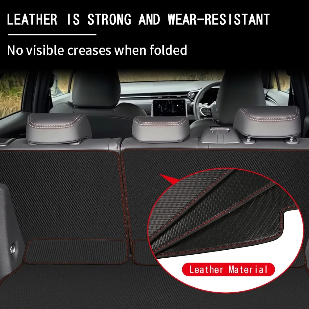 렉서스 LBX AY10 2023-2026용 리어 트렁크 매트 풀 커버리지 가죽 카고 라이너 방오 매트 시트 등받이 보호 패드 커버