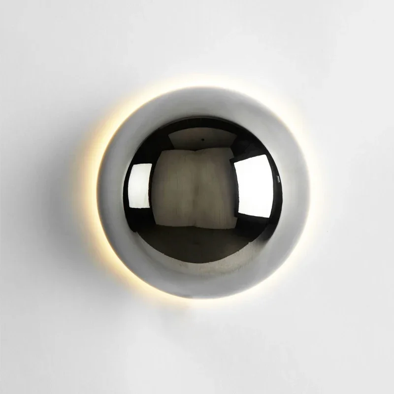 

Modern Simple Half Round Wall Lamp Creative Decoration Living Room Background Lighting Nordic Corridor Bedside Atmosphere Light