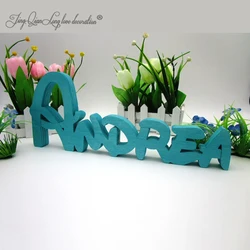 Pesonalized Names Wood Signs Custom Name Sign Table Decor Wedding Table Wooden Letters Wood Baby Name Nursery Pet Sign