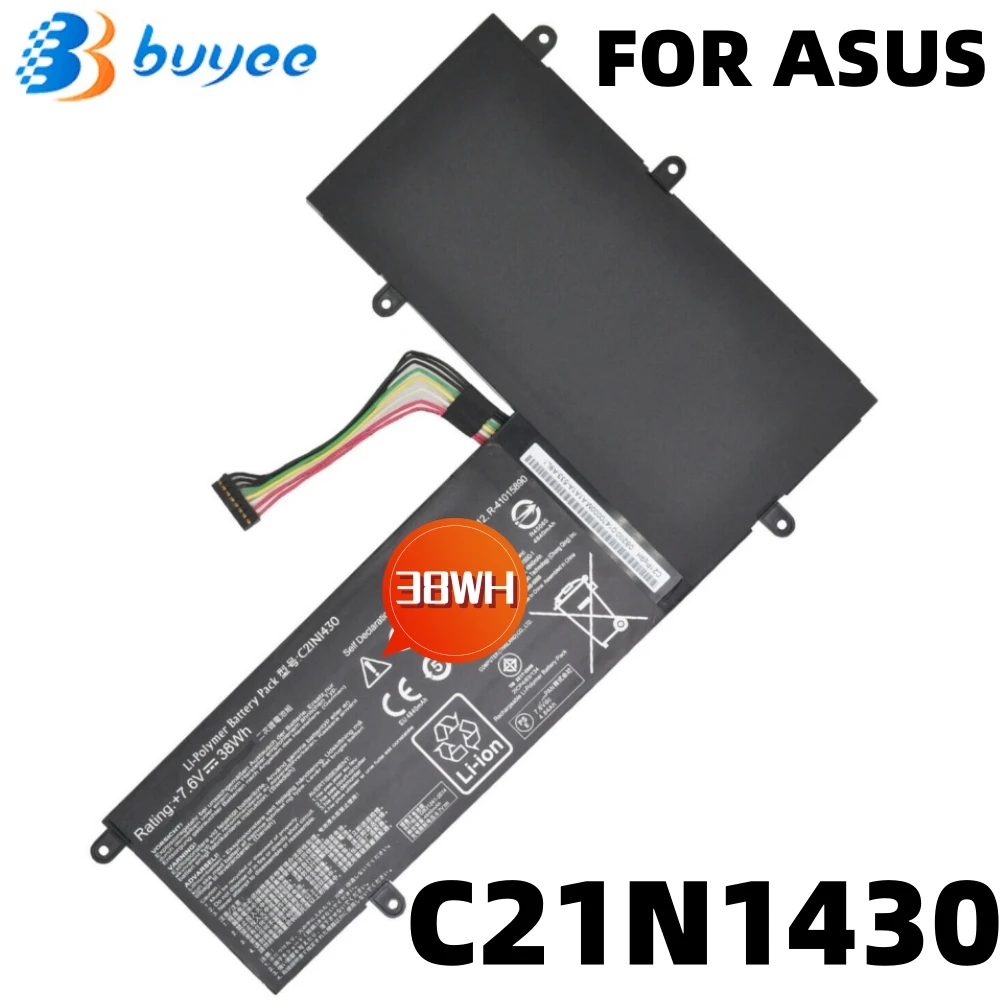 NEW Genuine C21N1430 Laptop Battery For ASUS Chromebook C201 C201PA C201PA-DS01 C201PA-DS02 Series Notebook 7.6V 38WH 4840MAH