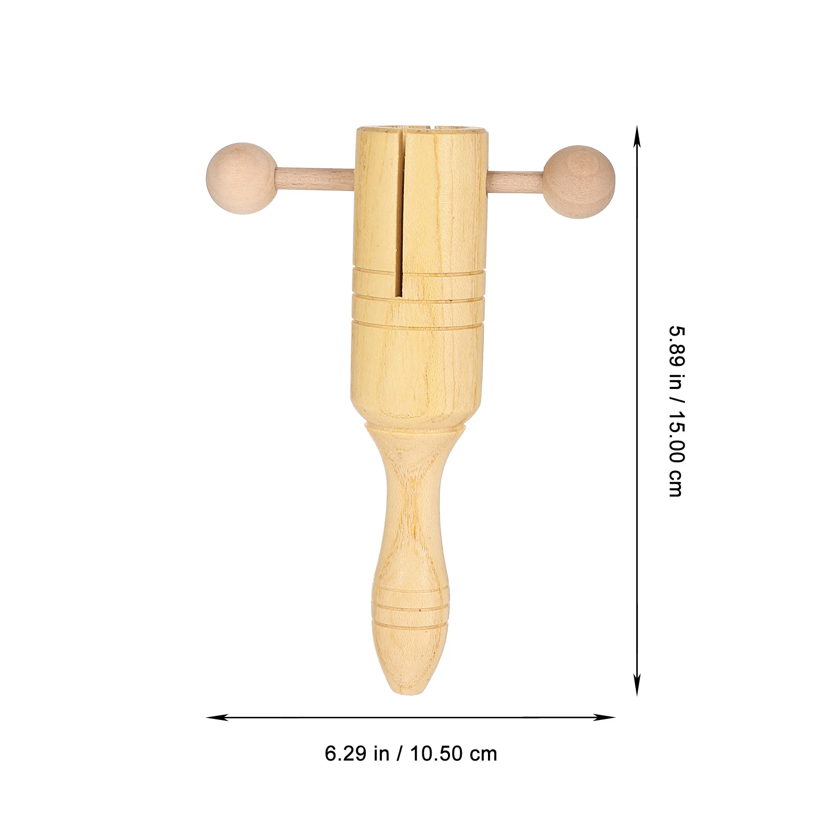

2Pcs Wooden Self-Sounding Percussion Instruments Early Educational Handheld Musical Instruments for Family Gift Portable
