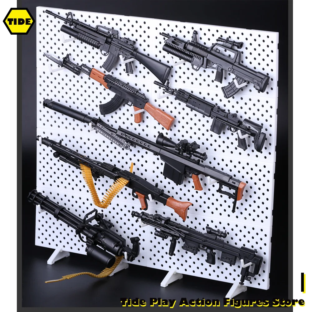 1/6 Scale M82A1 Sniper AK47 Rifle M134 Gatling M16A4 MG42 DSR1 QBZ95 M14BER 4D Splicing Model Gun Fit 12