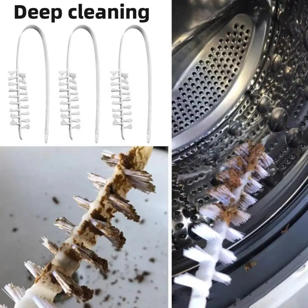 Washing Machine Brush Slot-compatible Brush 2/3/4/5pcs Washing Machine Brushes 360° Bendable Maintenance Tools Multi-purpose