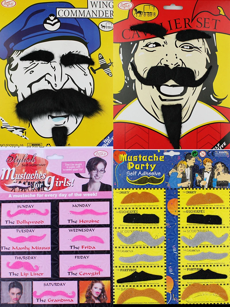 Bigote divertido para mujer, hombre mayor, barba blanca negra, Cosplay de Anime, disfraces de fiesta de Halloween, accesorios para hombres, accesorios de rendimiento de perilla