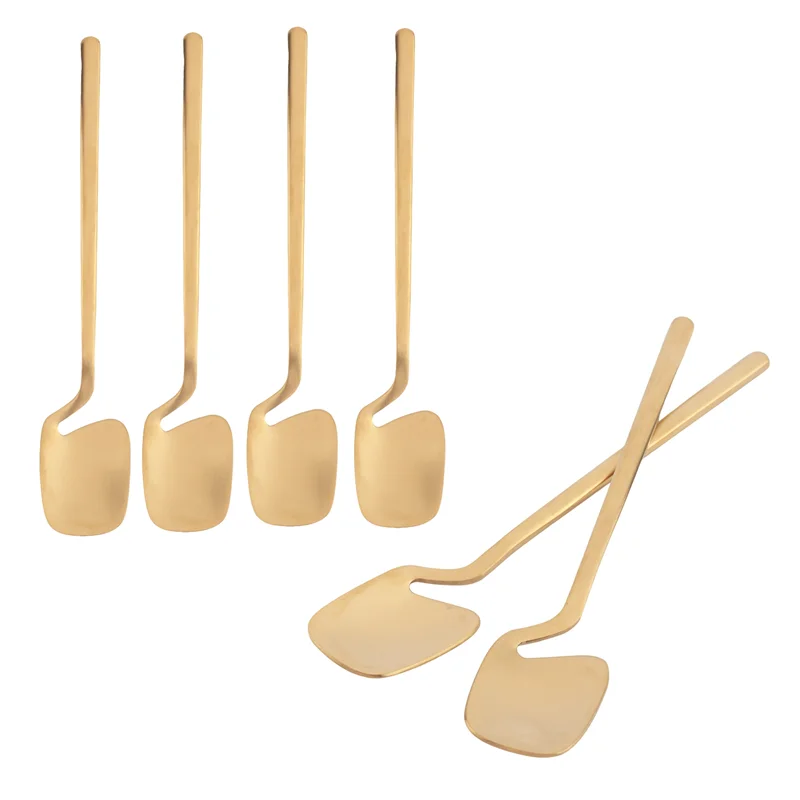 

AD23-Coffee Spoons,6 Pieces Espresso Spoons,5.6 Inches Stainless Steel Small Spoons Teaspoons Tiny Spoon
