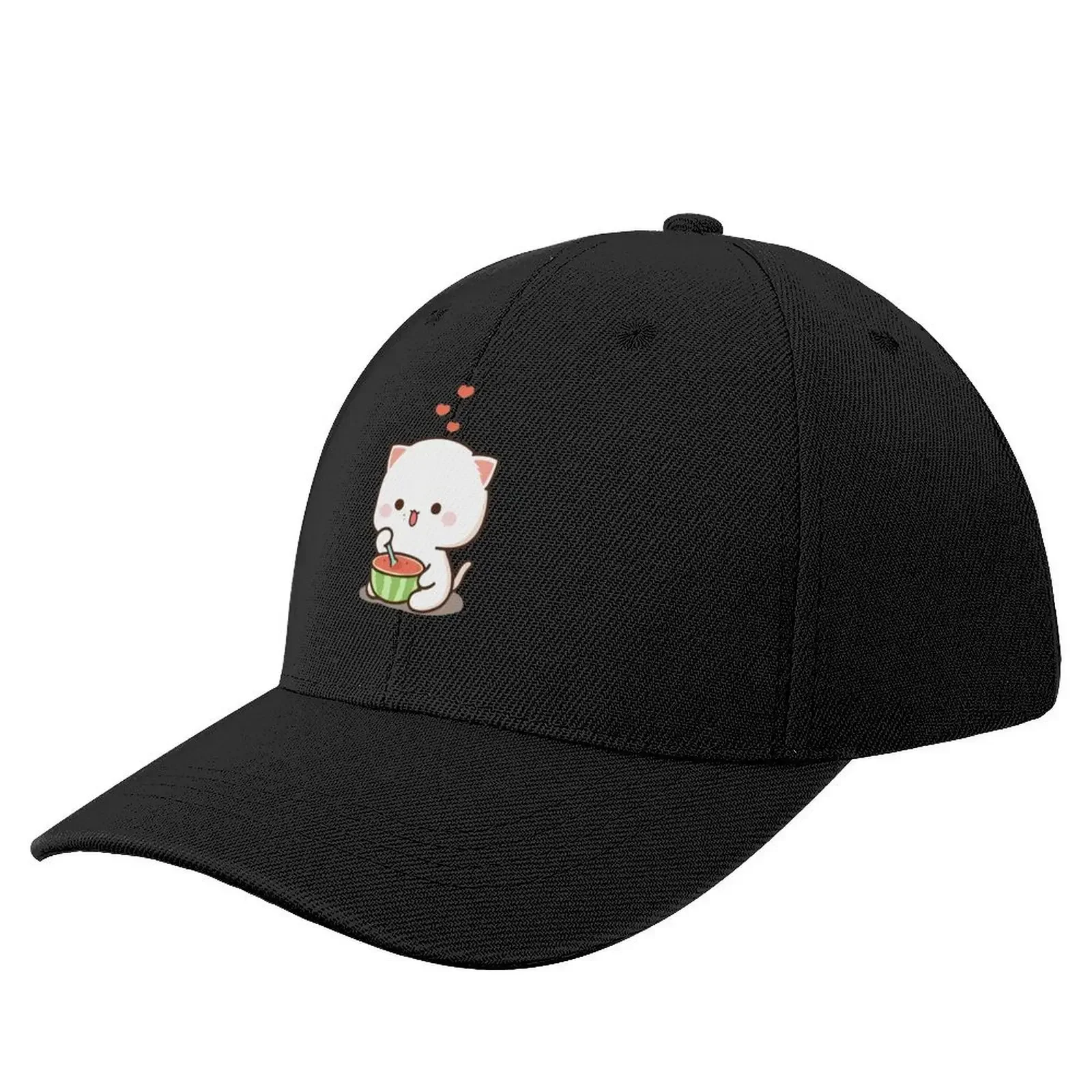 Mochi Mochi Peach Cat Long Baseball Cap cute Big Size Hat Icon Hat Baseball Cap Baseball For Men Women's