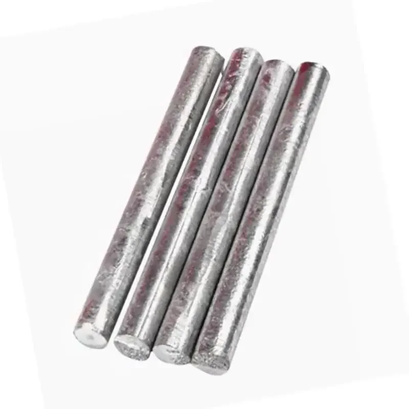 Zinc Rod Solid Round Bar Electroplate Anode Electrode Diameter 2mm To 70mm