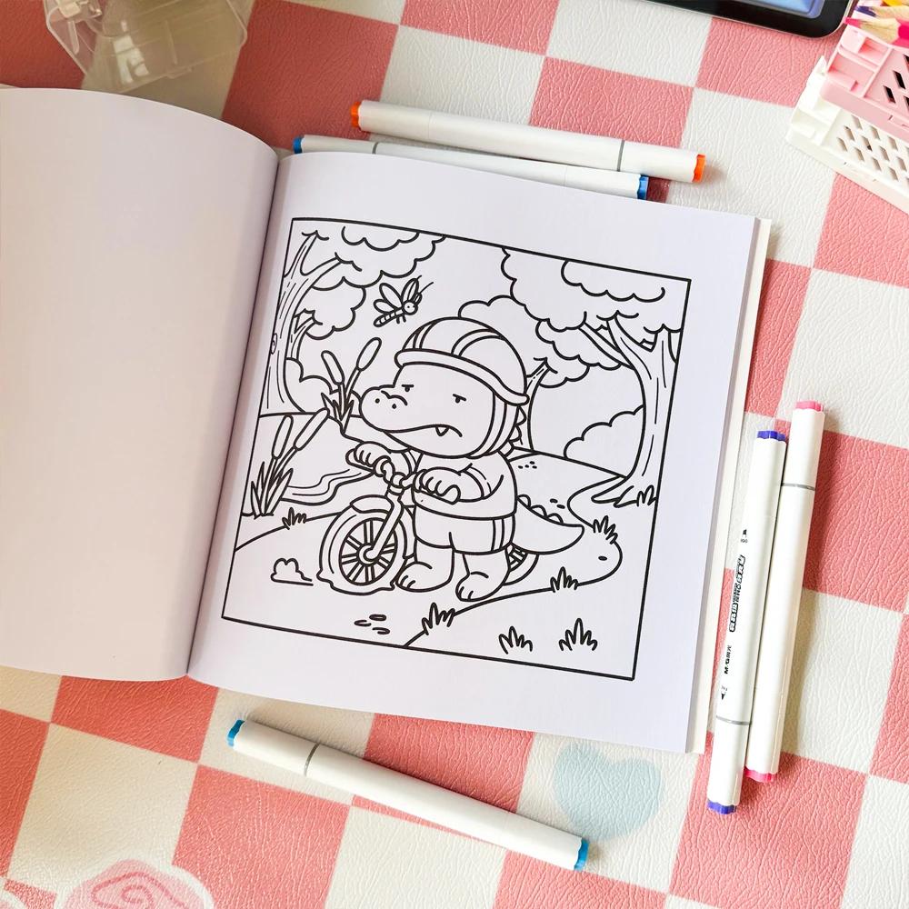 40 páginas engrossar livro de colorir adulto para alívio do estresse mindfulness desenho livro esboço arte livro ansiedade alívio criatividade relaxarati