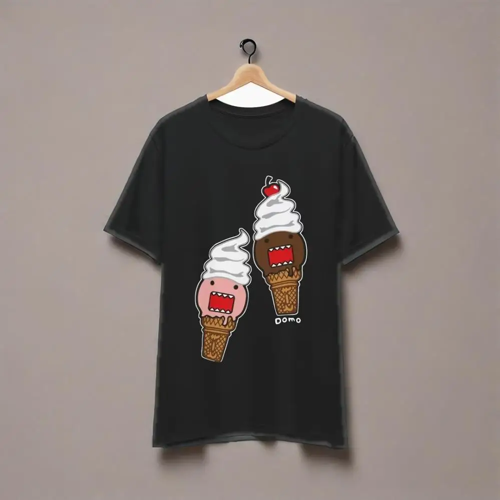 

Kawaii Plus Size Pattern Y2K New Retro Cotton Printing T-shirt Women's Crew Neck Loose T-shirt Street Couple Clothing Top