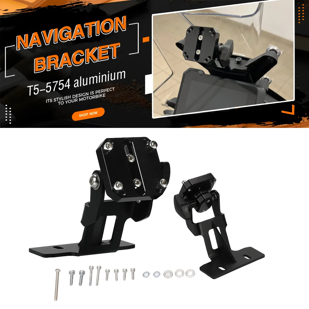 

FOR KTM 890 Adventure S/R 2023-2024-2025 Motorcycle Accessories CNC GPS Navigation Mount Phone Mount Bracket Rotatable Mount