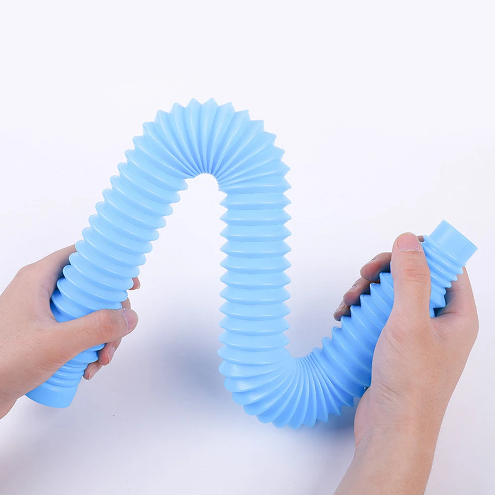 6/12/24PCS Pop Tubes Colorful Stress Anxiety Relief Toy Fidget Sensory Toys for Kid Adults Toddlers Learning Toys Stretch Tube