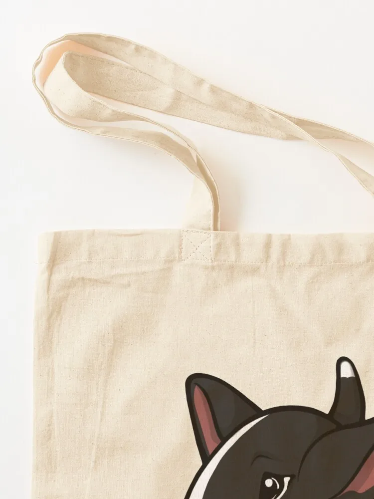 Let's Play English Bull Terrier Black Tote Bag Shopper bag supermarket folding bag Candy bags shopper bags for women