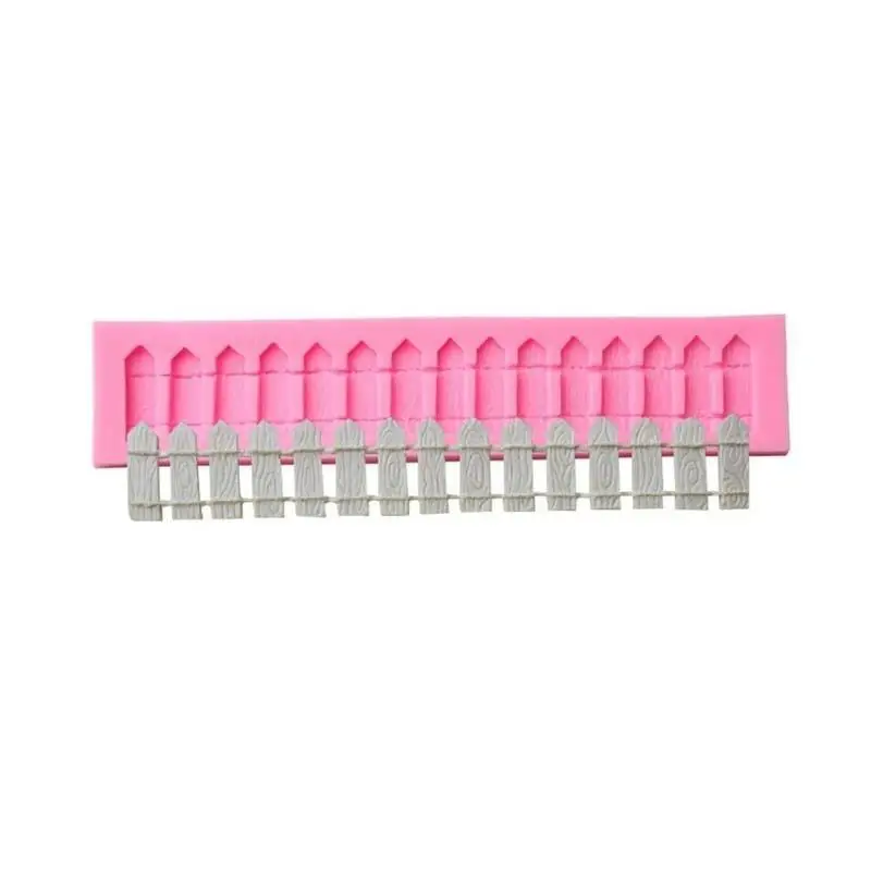 2026 Garden Fence Shape Silicone Fondant Cake Molds Chocolate Baking Clay Decor Tool Suitable Home Kitchen Baking Supplies