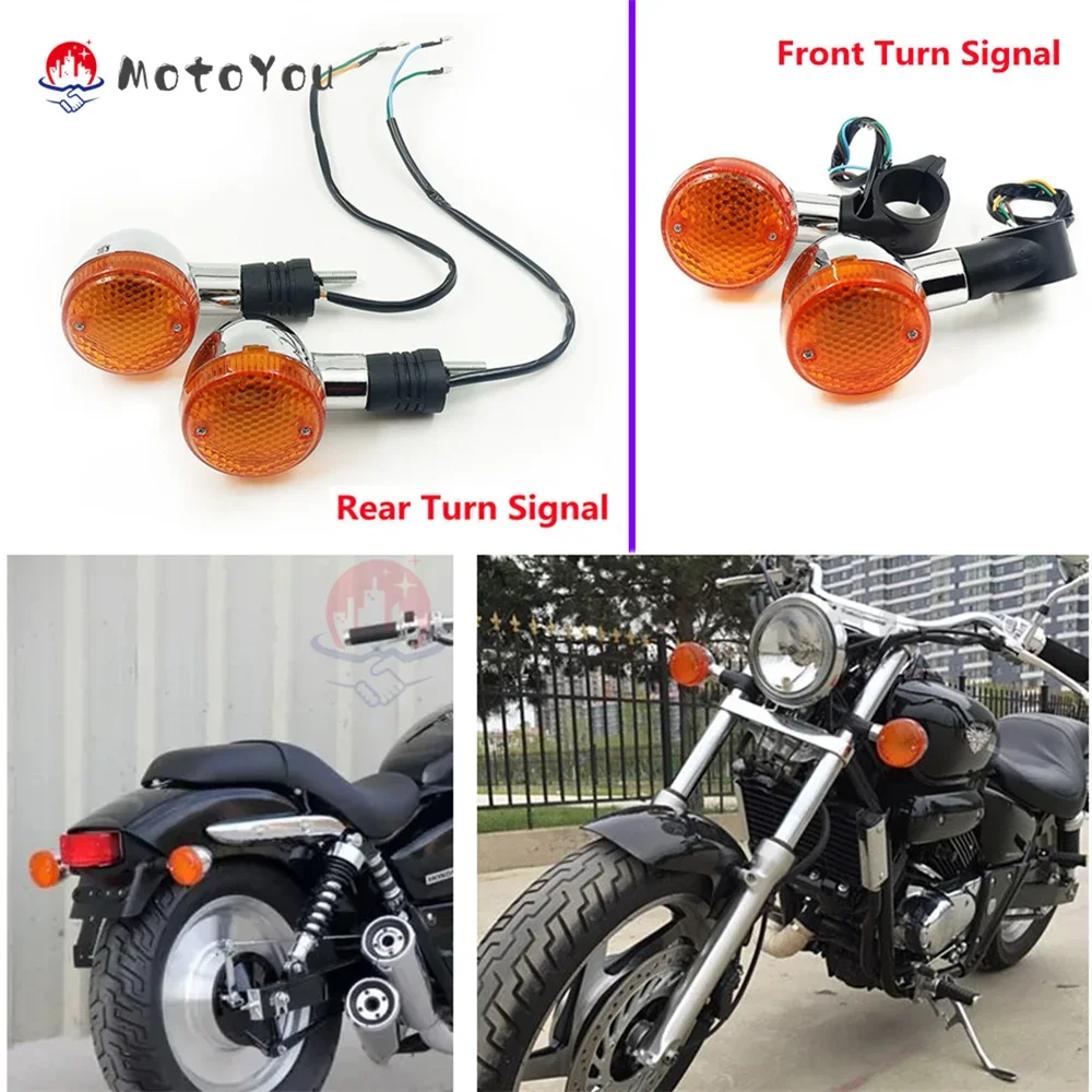 Luz intermitente delantera/trasera para HONDA MAGNA VF250 VF750 Rebel CMX 250 450 Shadow VT400 VT600 VT750 VT1100 STEED 400