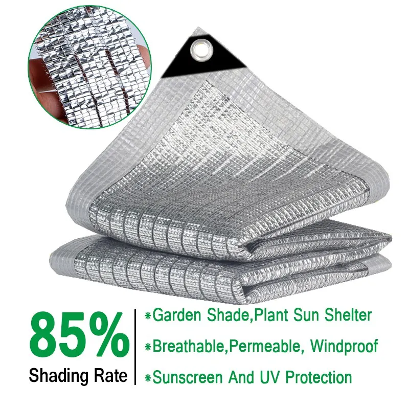 55–99 % Schattenrate, Aluminiumfolie, Sonnenschutznetz, Garten, Sonnenschutz, Segel, Garage, Markise, Pflanze, Sonnenschutz, Sichtschutz, Zaunnetz – Detail 22