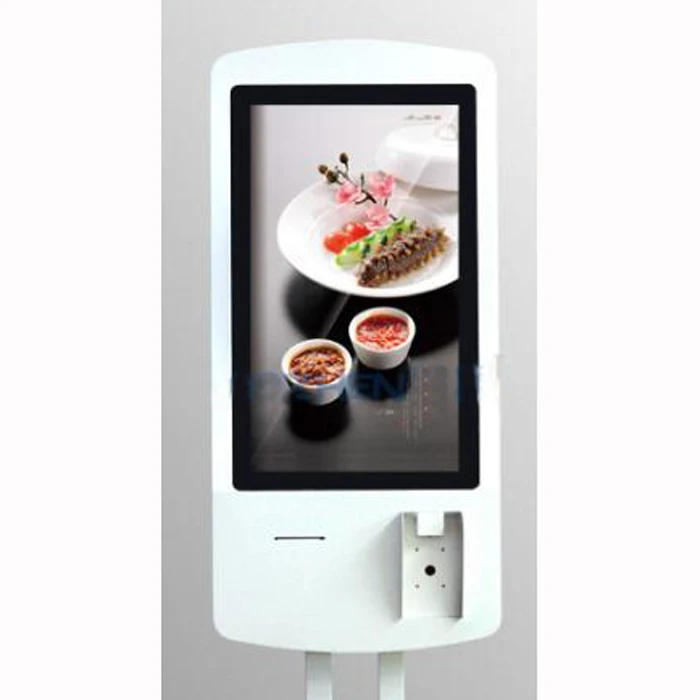 h LCD Voedsel Bestelmachine Zelfbediening Touchscreen Betalingskiosk met POS en Printer Restaurant WIFI Netwerk 24 "inch