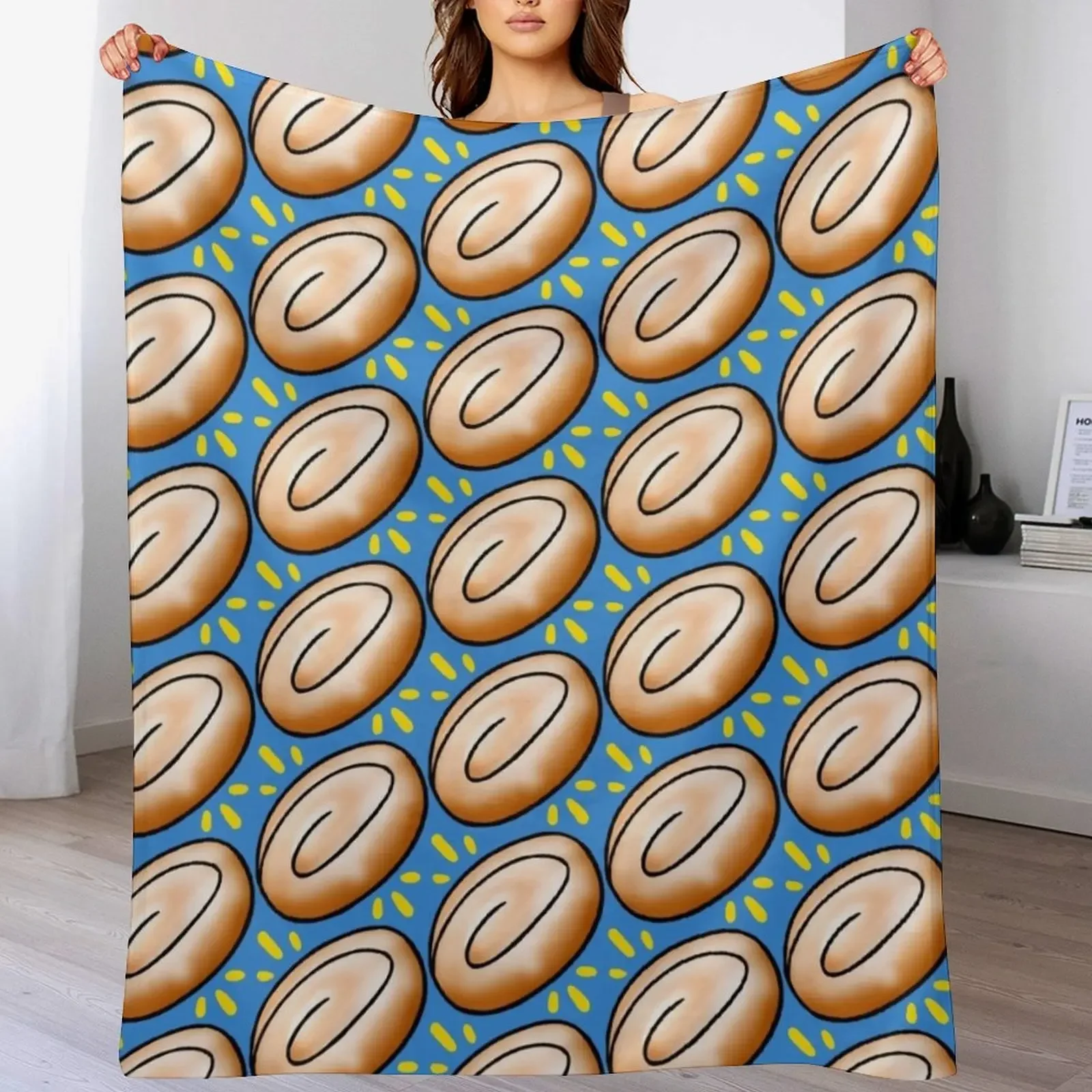 

Honeybun Emote Throw Blanket Furry Moving Multi-Purpose For Sofa Thin Blankets