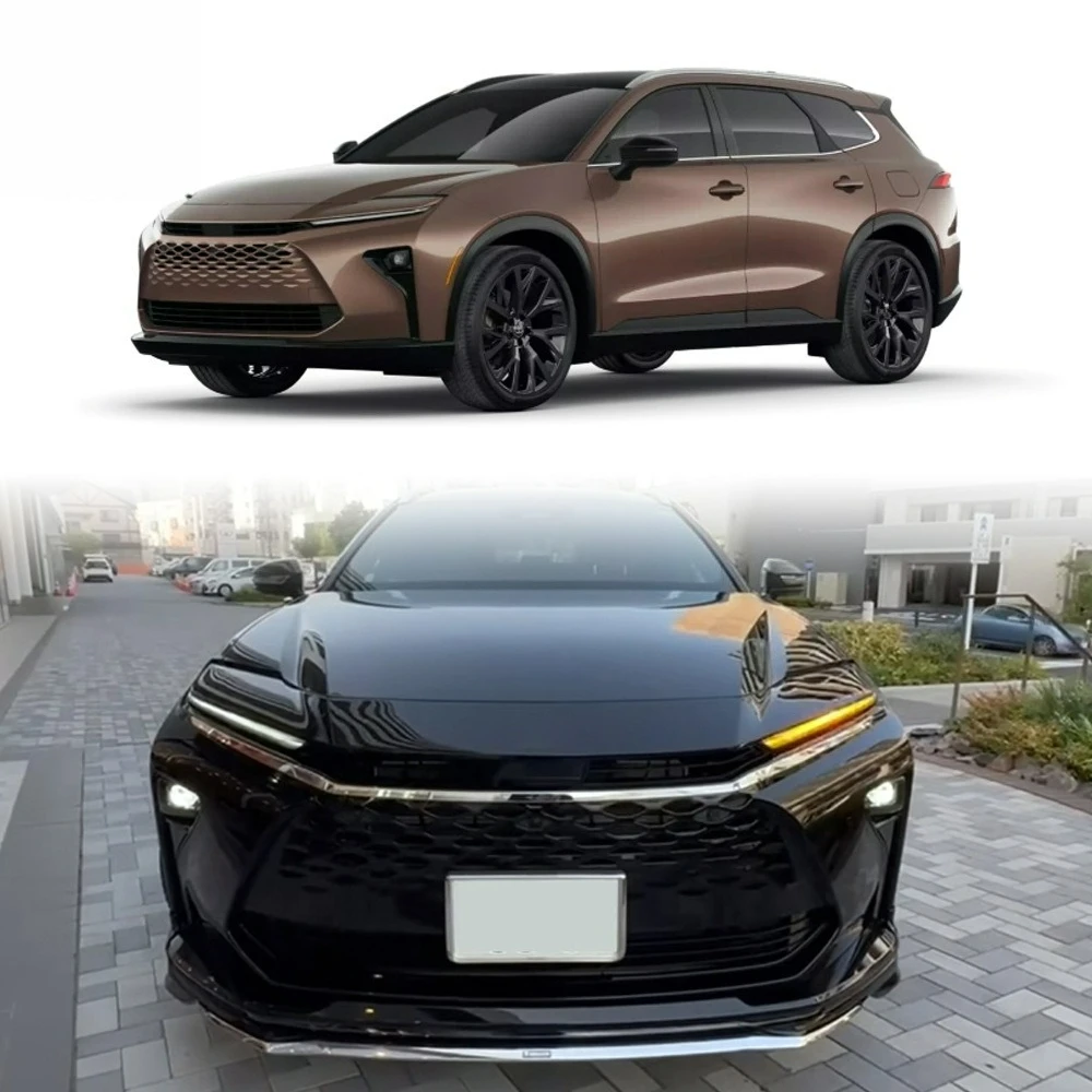 

FIT FOR Toyota Crown Signia Estate S238 2025-2026 ABS chrome Sand barrier strip Grille engine hood decoration molding Cover Trim