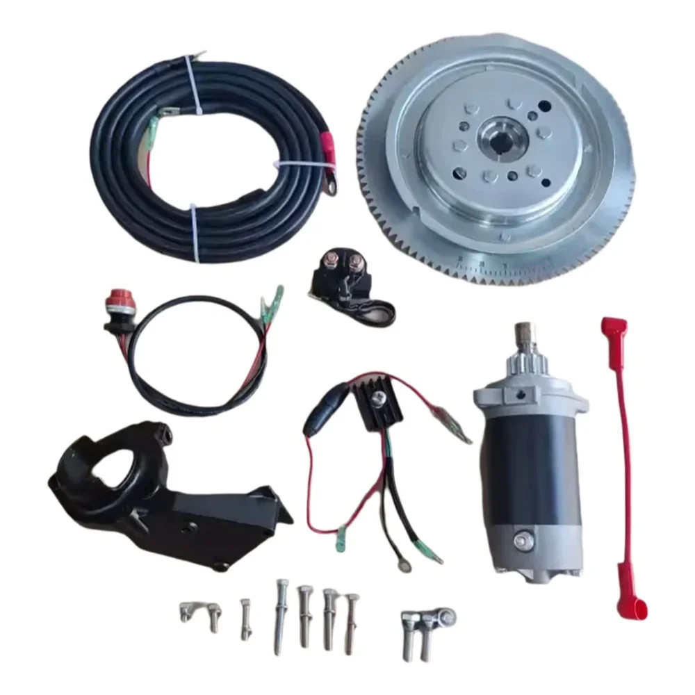 Electric Start Accessories for Yamaha Hidea Parsun 2 Stroke 30 HP Outboard Motor Rear Operation Boat Engine Hook