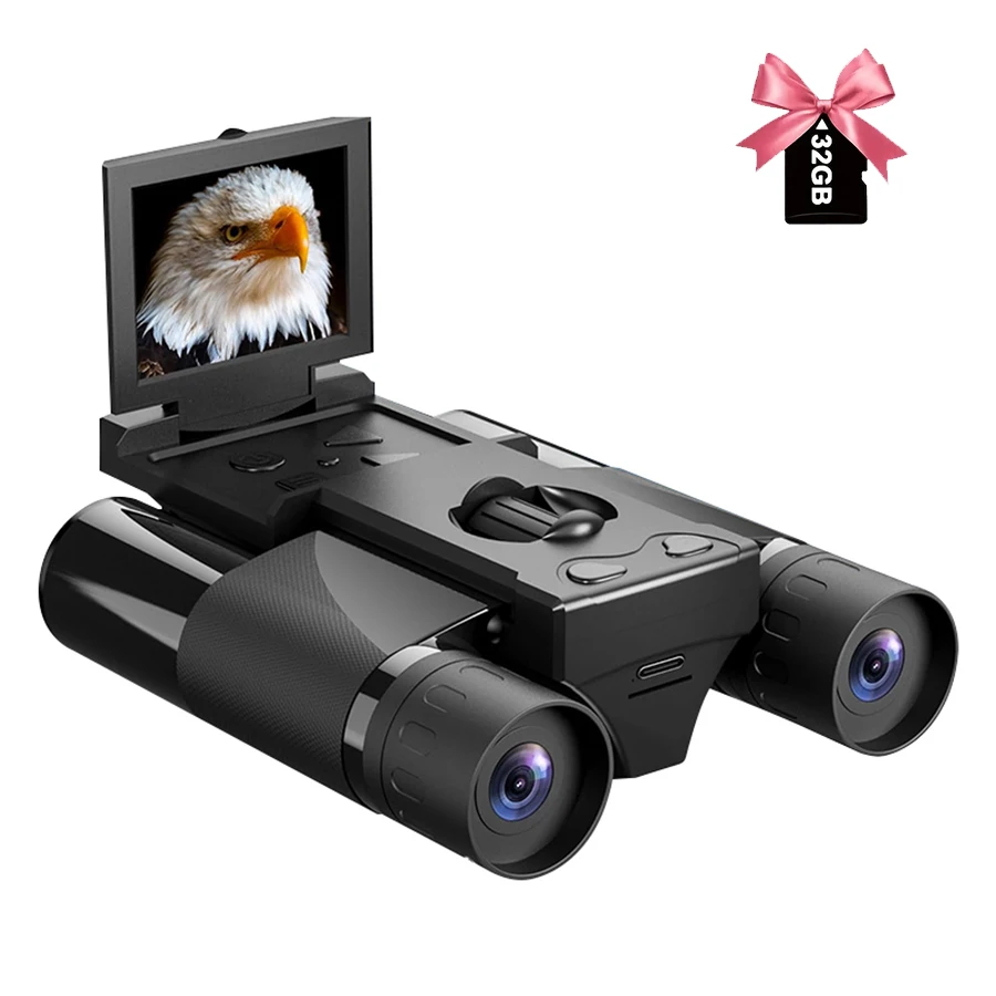Dt10 Camera En Video Verrekijker Zwart Hd Krachtig, Geschikt Voor Home Video Outdoor Camping Jacht Vogels Kijken