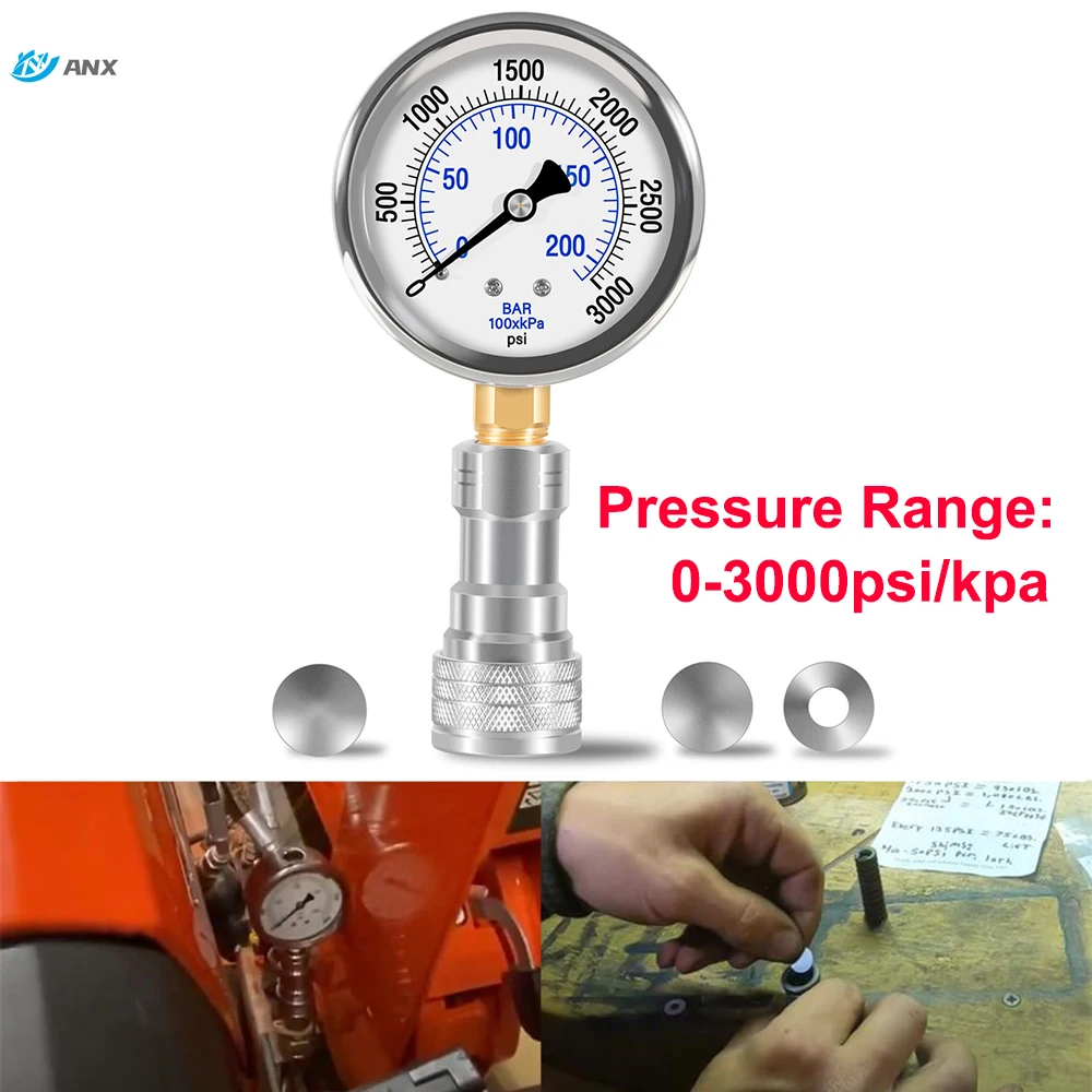 

ANX Pressure Boost kit for Kubota B (2016 and Older BX) Pressure Gauge and Hydraulic Shims Kit Hydraulic Pressure Adjustment Kit