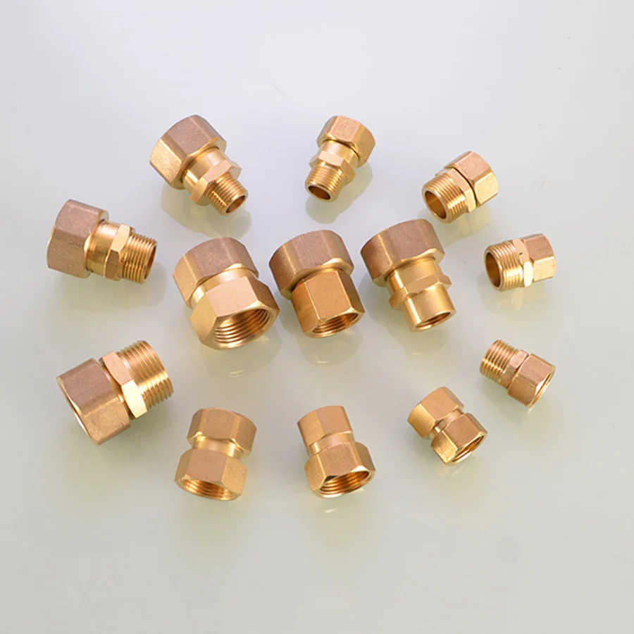 

Movable joint 1/2" 3/4" BSP Female Male Hex Nipple Fitting Quick Adapter Brass Pipe Fitting Water Gas Oil DN15/20 Home Garden