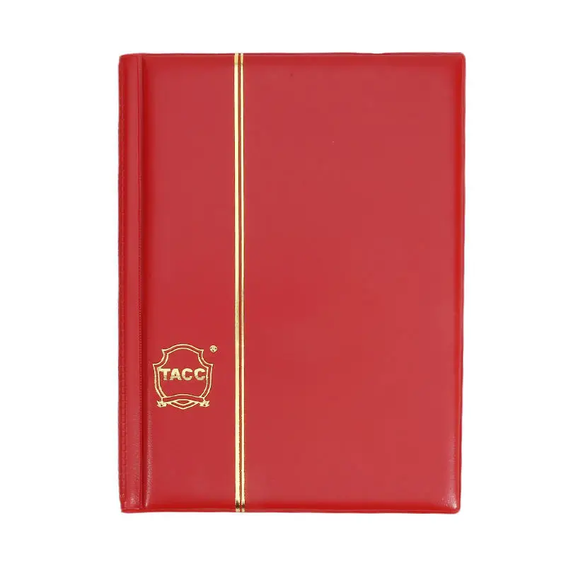 مشبك ورق ألبوم جمع العملات المعدنية PVC كتاب جمع المال 10 صفحات 12 مقصورة 120 قطعة مشبك ورق نوع الصفحة الثابتة