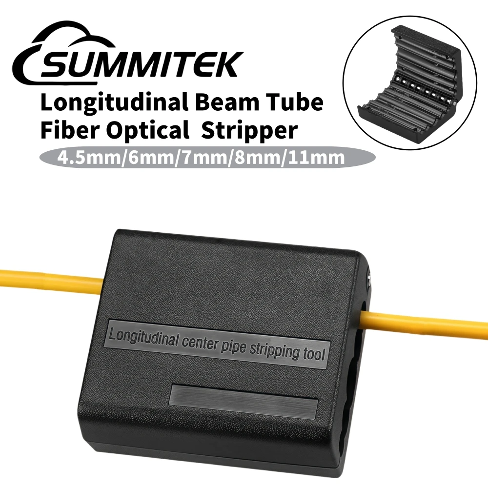 

SUMMITEK 4.5~11mm Fiber Optical Cable Stripper Beam Tube Loose Tube Slitter Longitudinal Cable Jacket Slitter FTTH Tools