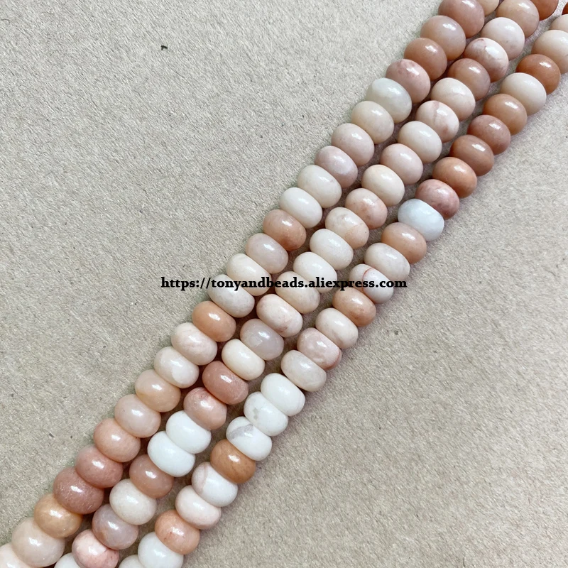 Natural Stone Smooth Rondelle Pink Aventurine 7\