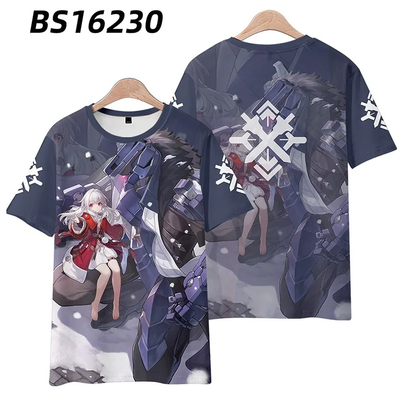 Honkai: Star Rail 3D Print T Shirt Women Men Yukong Fu Xuan Qingque Tingyun Bailu Yanqing Jing Yuan March 7th Cosplay Costume