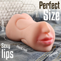 ZuiMao Male Masturbator Sex Toy for Men 3 in 1 Pocket Pussy Sexy Adult Man Stroker with 3D Realistic Artificial Vagina Oral Anal