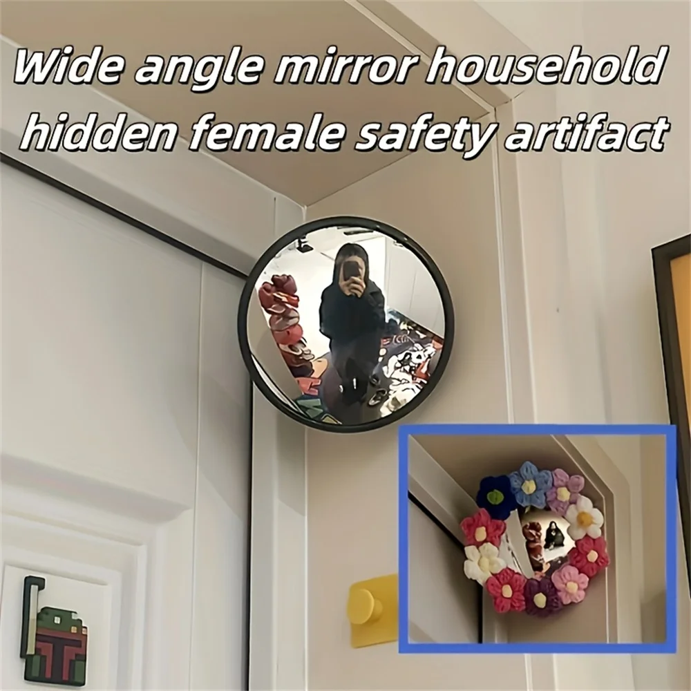 مرآة حائط مستديرة مزخرفة فنية، ديكور معلق أفقي للسيارة، غرفة المعيشة، متجر البيع بالتجزئة يعزز مساحة ديكور المنزل