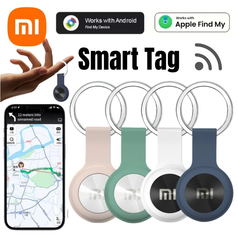 

Xiaomi Smart Tag Global Locator Anti-lost Device Bluetooth Android Apple Tracker Elderly Children Pet Valuables Mini GPS Tracker