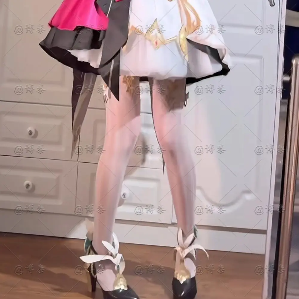 New Escoffier Genshin Impact Cosplay Printed Pantyhose Socks Stockings Game Halloween Costume JK Accessory Anime Birthday Gift