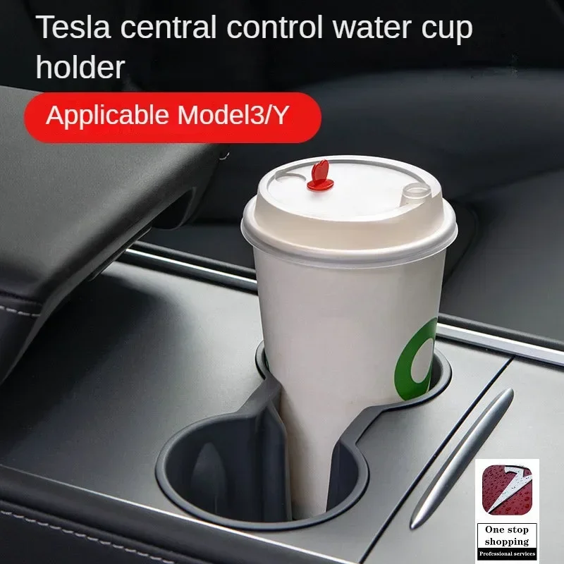 for Tesla Model 3 Y central control armrest box, cup holder, cup holder, storage box, car cup holder, and interior modification