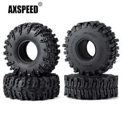 AXSPEED 64*24mm / 27mm Swamper Mud Terrain Rubber Wheel Tires for Axial SCX24 1/24 TRX-4M 1/18 RC Car Upgrade Parts Accessories